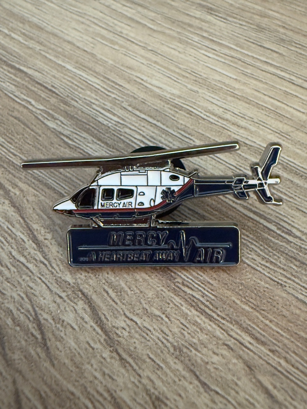 Mercy Air Helicopter Pin